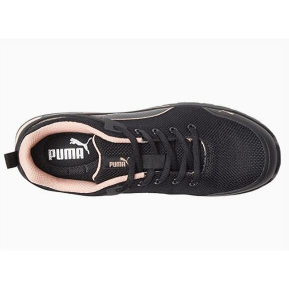 PUMA Safety Levity Knit Low Work Shoes Sneaker 9 Black ASTM EH Comp Toe NIB - Picture 3 of 10